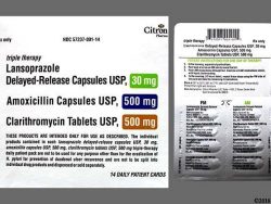 Prevpac (Generic Lansoprazole, Clarithromycin, and Amoxicillin)